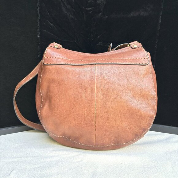Frye Cognac Leather Lucy Crossbody Bag - NWOT - Picture 4 of 8